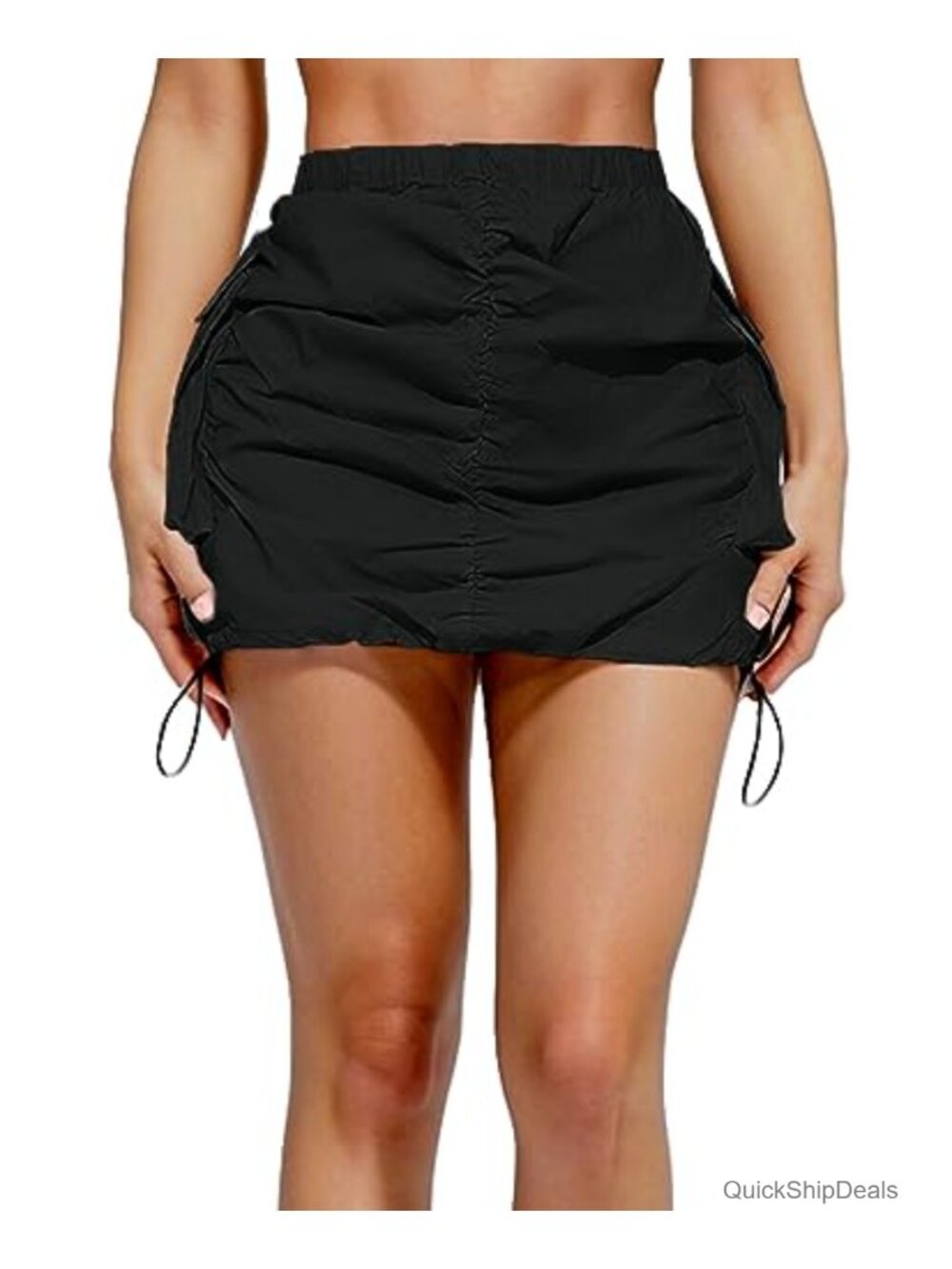 High Waisted Cargo Mini Skirt Ruched Pencil Skirt Y2K Going Out